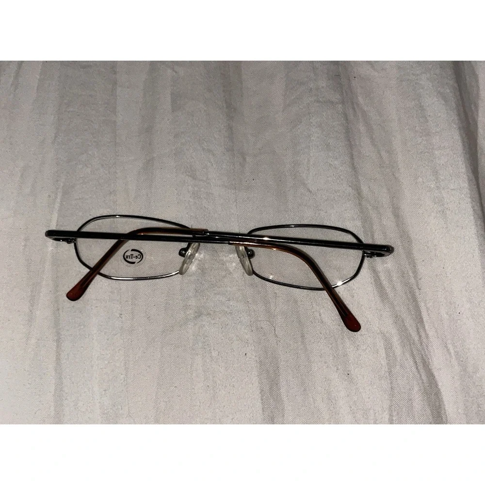 CE-TRU 1405 Brown Oval New Rare 46-20-135 Metal‎ Full Rim Eyeglasses Frame